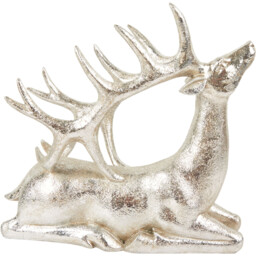 Ornate Reindeer Bottle Holder - Silver - Wilko - thumbnail 1