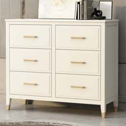 Palazzi 6 Drawer White Chest of Drawers - Wilko - thumbnail 1