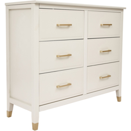 Palazzi 6 Drawer White Chest of Drawers - Wilko - thumbnail 3