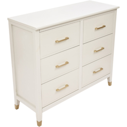 Palazzi 6 Drawer White Chest of Drawers - Wilko - thumbnail 5