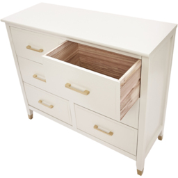 Palazzi 6 Drawer White Chest of Drawers - Wilko - thumbnail 6
