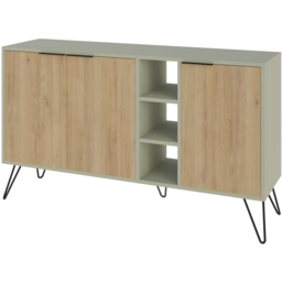 Decortie Clara Ash Green and Oak Console Sideboard - Multi - Wilko - thumbnail 3