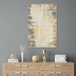 Bronze Carved Effect Contemporary Canvas - Wilko - thumbnail 3