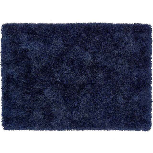 Origins Chicago Indigo Shaggy Rug 160 x 230cm - Blue - Origins Rugs - Wilko - image 1