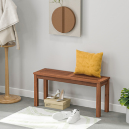 Costway 2 Seater Wooden Garden Bench - Size: 108 x 37 x 12cm - Multi - Wilko - thumbnail 5