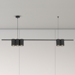 Milagro Genesis Black Strip 5 LED Pendant Light - Size: 18 x 10 x 6cm - Wilko - thumbnail 3