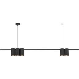 Milagro Genesis Black Strip 5 LED Pendant Light - Size: 18 x 10 x 6cm - Wilko - thumbnail 1