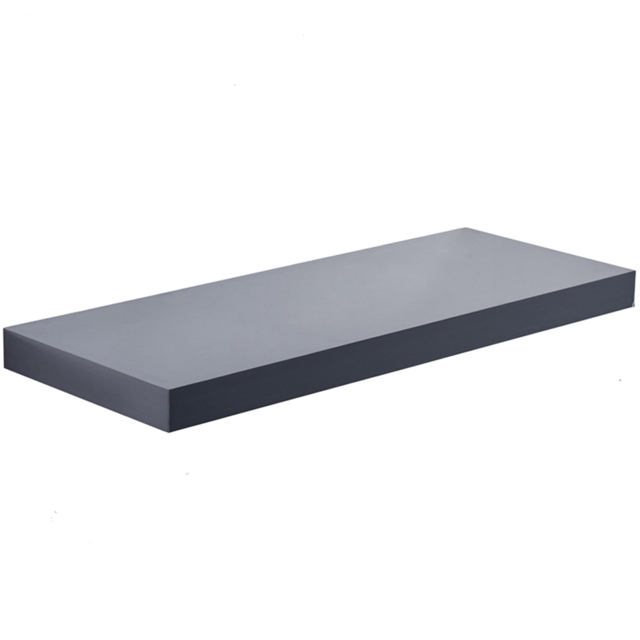 Innoteck 40cm High Gloss Grey Floating Shelf - Size: 3.8 x 40 x 23.5cm - Wilko - image 1