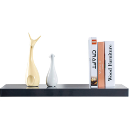 Innoteck 40cm High Gloss Grey Floating Shelf - Size: 3.8 x 40 x 23.5cm - Wilko - thumbnail 3