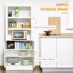 Portland 2 Door 3 Shelf White Display Cabinet - Wilko - thumbnail 6