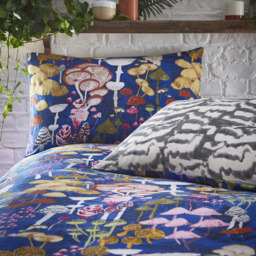 furn. Amanita Mushroom Double Cobalt Duvet Set - Multi - Wilko - thumbnail 4