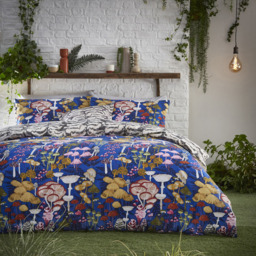 furn. Amanita Mushroom Double Cobalt Duvet Set - Multi - Wilko - thumbnail 5