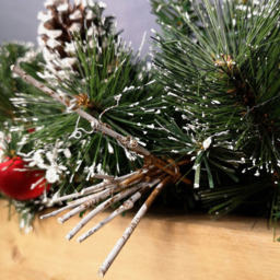Premier Dressed Christmas Garland with Bows and Red Baubles Red 180cm - Samuel Alexander - Wilko - thumbnail 7
