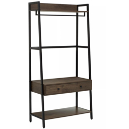 Premier Housewares Bradbury 3 Shelf 2 Drawer Dark Oak Bookshelf - Brown - Interiors by Premier - Wilko - thumbnail 3