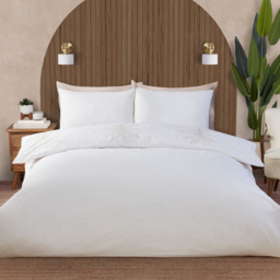 Palms Metallic Duvet Set Neutral King - Divante - Wilko - thumbnail 3
