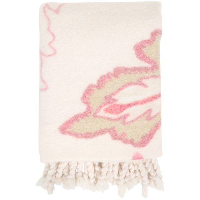 Theodora Tassel Throw Cream - Wilko - image 1
