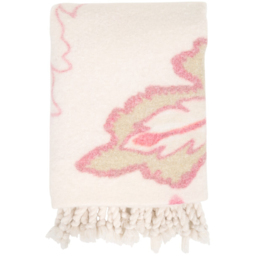Theodora Tassel Throw Cream - Wilko
