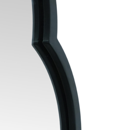 MirrorOutlet The Duplici Black Metal Double Arched Oval Wall Mirror 150 x 52cm - Wilko - thumbnail 7