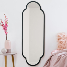 MirrorOutlet The Duplici Black Metal Double Arched Oval Wall Mirror 150 x 52cm - Wilko - thumbnail 3