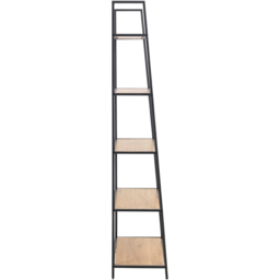 Florence Seaford 5 Shelf Oak and Black Metal Ladder Bookcase - Furniture To Go - Wilko - thumbnail 5