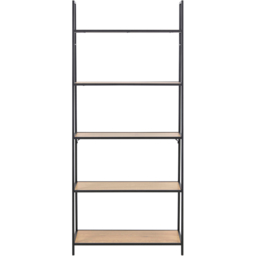 Florence Seaford 5 Shelf Oak and Black Metal Ladder Bookcase - Furniture To Go - Wilko - thumbnail 4