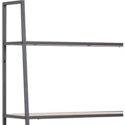 Florence Seaford 5 Shelf Oak and Black Metal Ladder Bookcase - Furniture To Go - Wilko - thumbnail 6