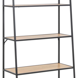Florence Seaford 5 Shelf Oak and Black Metal Ladder Bookcase - Furniture To Go - Wilko - thumbnail 7