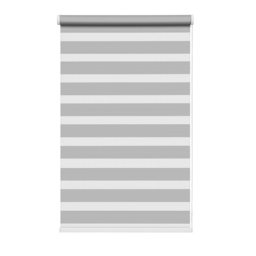 New Edge Blinds Silver Day and Night Zebra Roller Blind 140cm - Size: W 140cm x D 5cm - Wilko - thumbnail 3