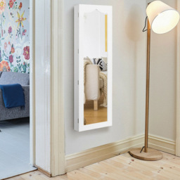 Costway White Mirror with Wall Mounted Cabinet 37 x 121cm - Size: 132 x 43cm - Wilko - thumbnail 5