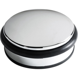 Select Polished Chrome Door Weight 100mm - Size: 10 x 10 x 4cm - Silver - Wilko - thumbnail 1
