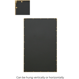 MirrorOutlet The Genestra Gold Modern Wall and Leaner Garden Mirror 180 x 110cm - Size: 180 x 110 x 3cm - Wilko - thumbnail 5