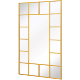 MirrorOutlet The Genestra Gold Modern Wall and Leaner Garden Mirror 180 x 110cm - Size: 180 x 110 x 3cm - Wilko - thumbnail 4
