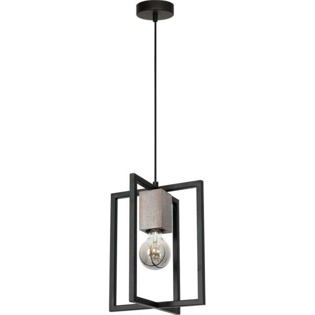 Milagro Ralph Black Pendant Lamp 230V - Size: 25 x 25 x 90cm - Wilko - image 1
