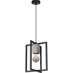Milagro Ralph Black Pendant Lamp 230V - Size: 25 x 25 x 90cm - Wilko - thumbnail 6