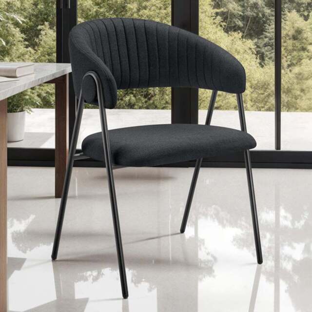 tectake Bedano Set of 6 Black Dining Chair - Wilko - image 1