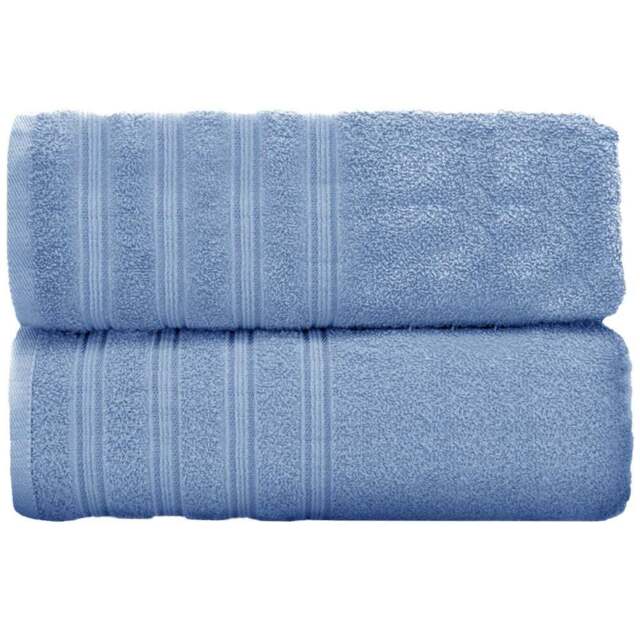 Velosso Hampi Cotton Blue Bath Sheet Set of 2 - Wilko - image 1