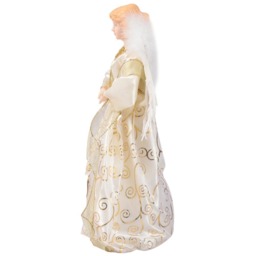 Living and Home Gold Angel Christmas Tree Topper with Lights - Size: 18 x 32 x 6cm - Wilko - thumbnail 4