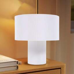Amila Table Lamp White - Wilko - thumbnail 3