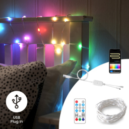ValueLights Smart App-Control RGBIC IP65 Outdoor and Indoor String Rope Light 10m - Size: 1000 x 13.5 x 32.5cm - White - Wilko - thumbnail 5