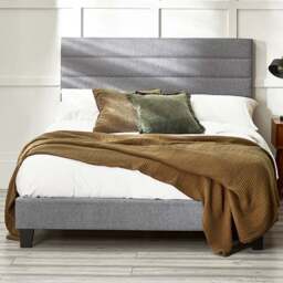 Julian Bowen Merida Double Grey Bed Frame - Wilko - thumbnail 1