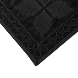 JVL Linden Rubber Scraper Doormat 40 x 60cm - Black - JVL Homewares - Wilko - thumbnail 4