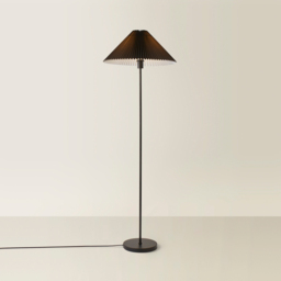 ValueLights Akira Black Pleated Shade LED Floor Lamp - Size: 156 x 53 x 5.3cm - Wilko - thumbnail 6