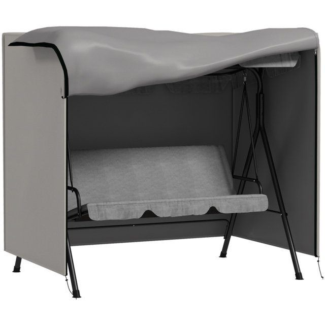Outsunny Grey Garden Furniture Protector Patio Swing Chair Cover - Size: 152 x 114 x 177cm - Wilko - image 1