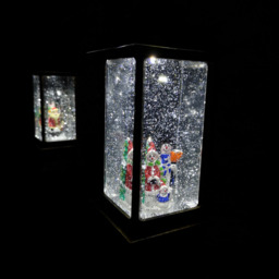 Samuel Alexander Snowman Scene Antique Effect Christmas Water Spinner Lantern 27cm - Size: 27 x 10 x 10cm - Bronze - Wilko - thumbnail 6