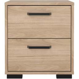 Florence Sofia 2 Drawer Jackson Hickory Nightstand - Brown - Furniture To Go - Wilko - thumbnail 3