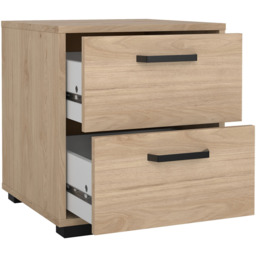 Florence Sofia 2 Drawer Jackson Hickory Nightstand - Brown - Furniture To Go - Wilko - thumbnail 5