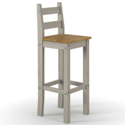 Core Products Corona Grey High Bar Chair Set of 2 - Wilko - thumbnail 3