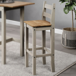 Core Products Corona Grey High Bar Chair Set of 2 - Wilko - thumbnail 1