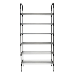 Living and Home 6 Tier Stackable Shoe Rack Organiser - Size: 60 x 30 x 110cm - Wilko - thumbnail 4