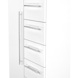 Crowndale Sherwood Single Door 6 Drawer Porcelain Matt Kids Wardrobe - Size: Single Door, 6 Drawer - White - Wilko - thumbnail 6